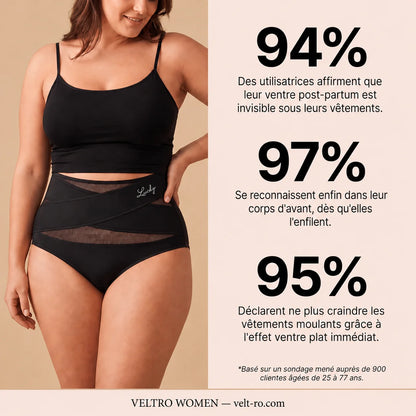 Culotte gainante post-partum à bande croisée 360°