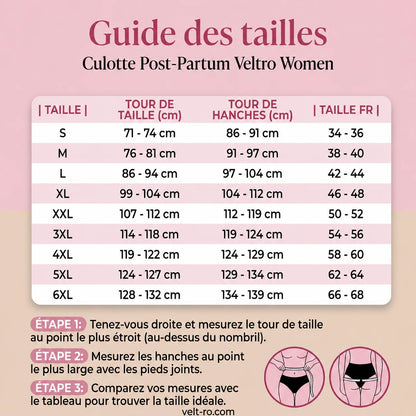 Culotte gainante post-partum à bande croisée 360°