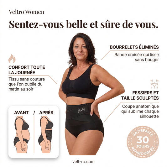 Culotte gainante sans couture à taille haute et effet ventre plat