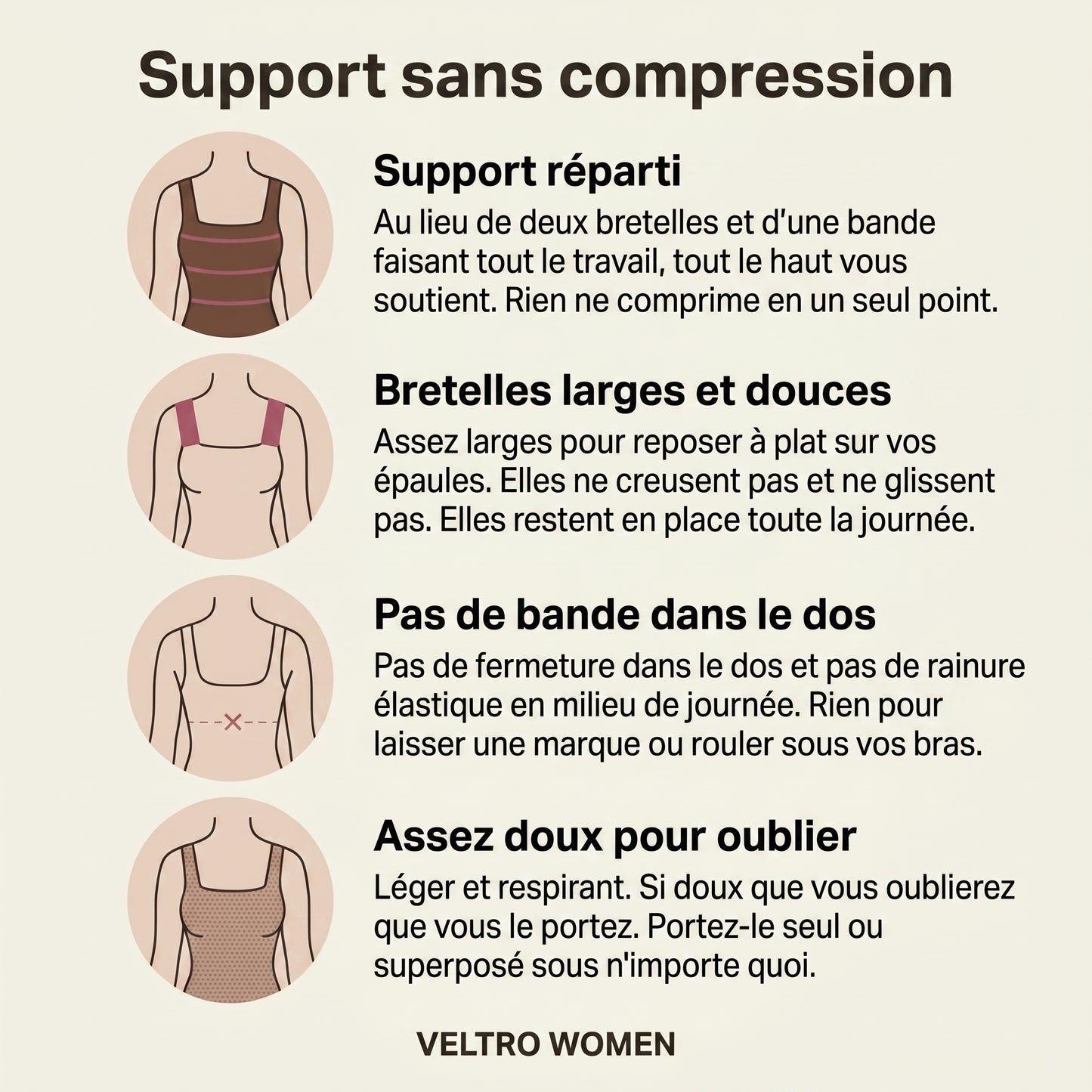 Débardeur Veltro - Soutien-gorge intégré