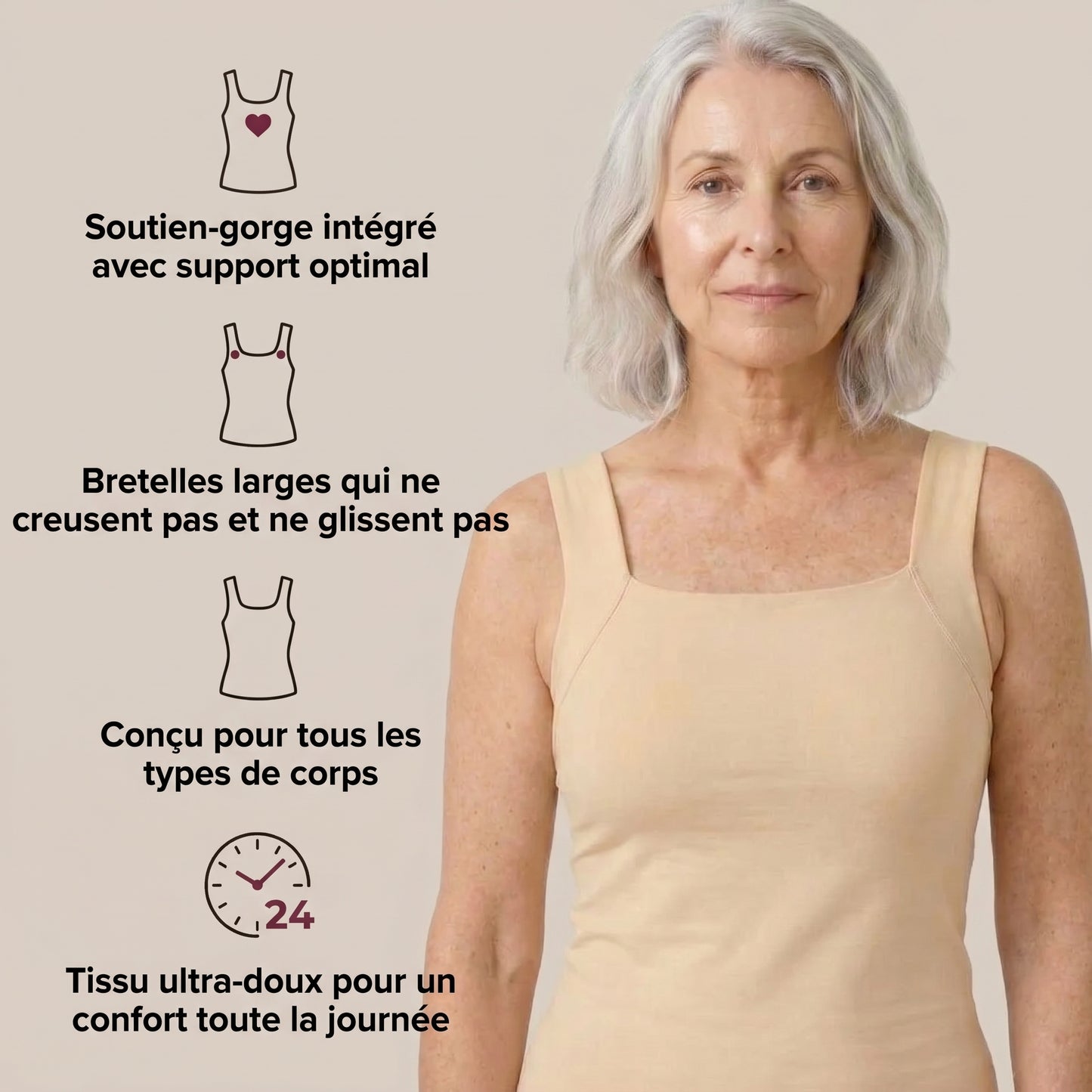Débardeur Veltro - Soutien-gorge intégré